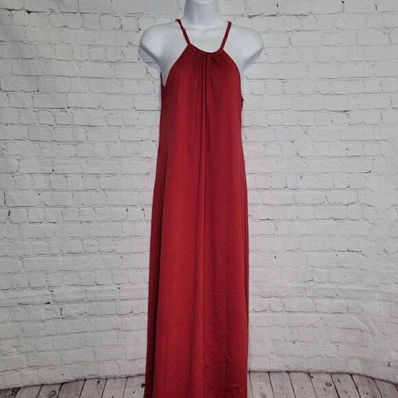 Women's Sleeveless Maxi Halter Neck Dress Small - Picture 1 of 5